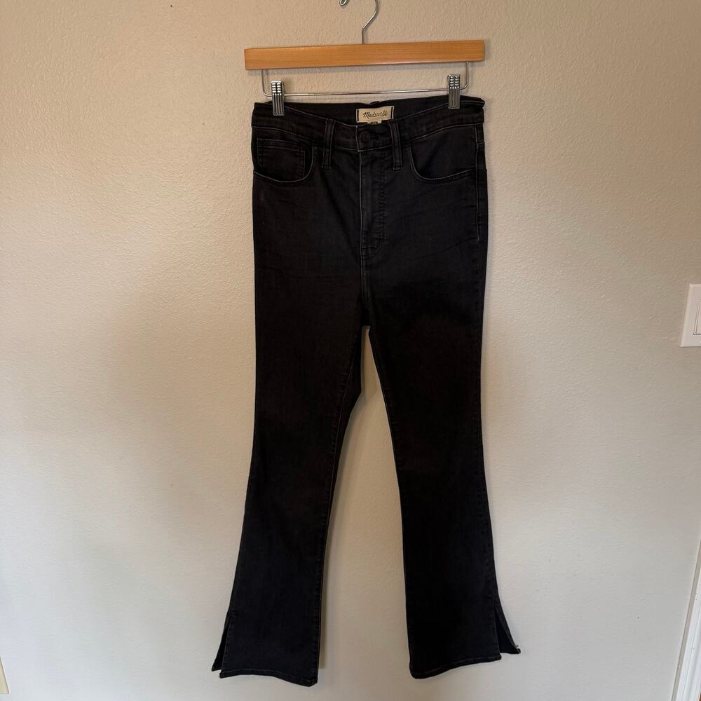 Madewell Roadtripper Skinny Flare Black Jeans Size 27 - Picture 2 of 6